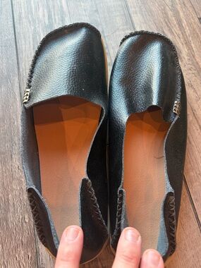 Women’s Black Slip-On Loafer Style Shoes